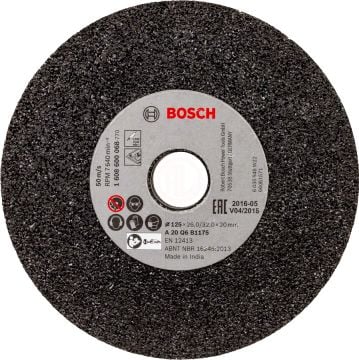 Bosch Taşlama Bileme Taşı Silisyum Karbür (SiC) 125x26x32 mm 20 Kum (GGS 6 S) - 1608600068