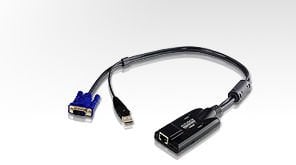 Aten Usb Kvm Adaptörü (Cpu Modül), Kvm Kablosunun Pcnin Usb Portuna Bağlanması İçin Adaptör, Maksimum Mesafe 50 Mt