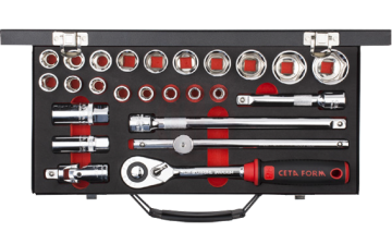 Ceta Form 25 Parça 1/2 İnç 6 Köşe Lokma Takımı