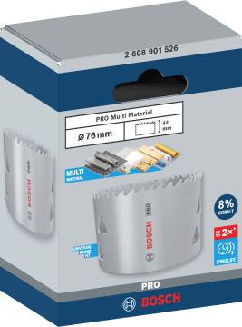 Bosch Aksesuar PRO Multi Material Delik Açma Testeresi 76 mm - 2608901526