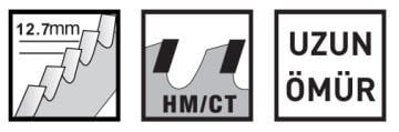 Knisaw Kılıç Testere Hm/Tc 12 İnç 2 Tpı 305 Mm 12,7 Mm (Ks44000)