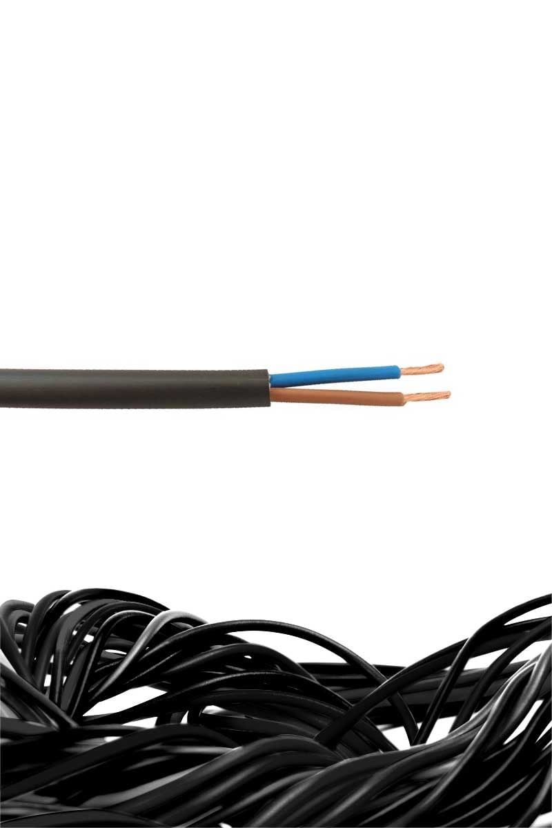 Öznur TTR Kablo 2x1,5 mm (H05VV-F) Siyah