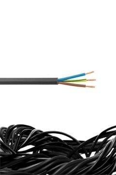 Öznur TTR Kablo 3x1,5 mm H05VV-F (NYMHY) Siyah
