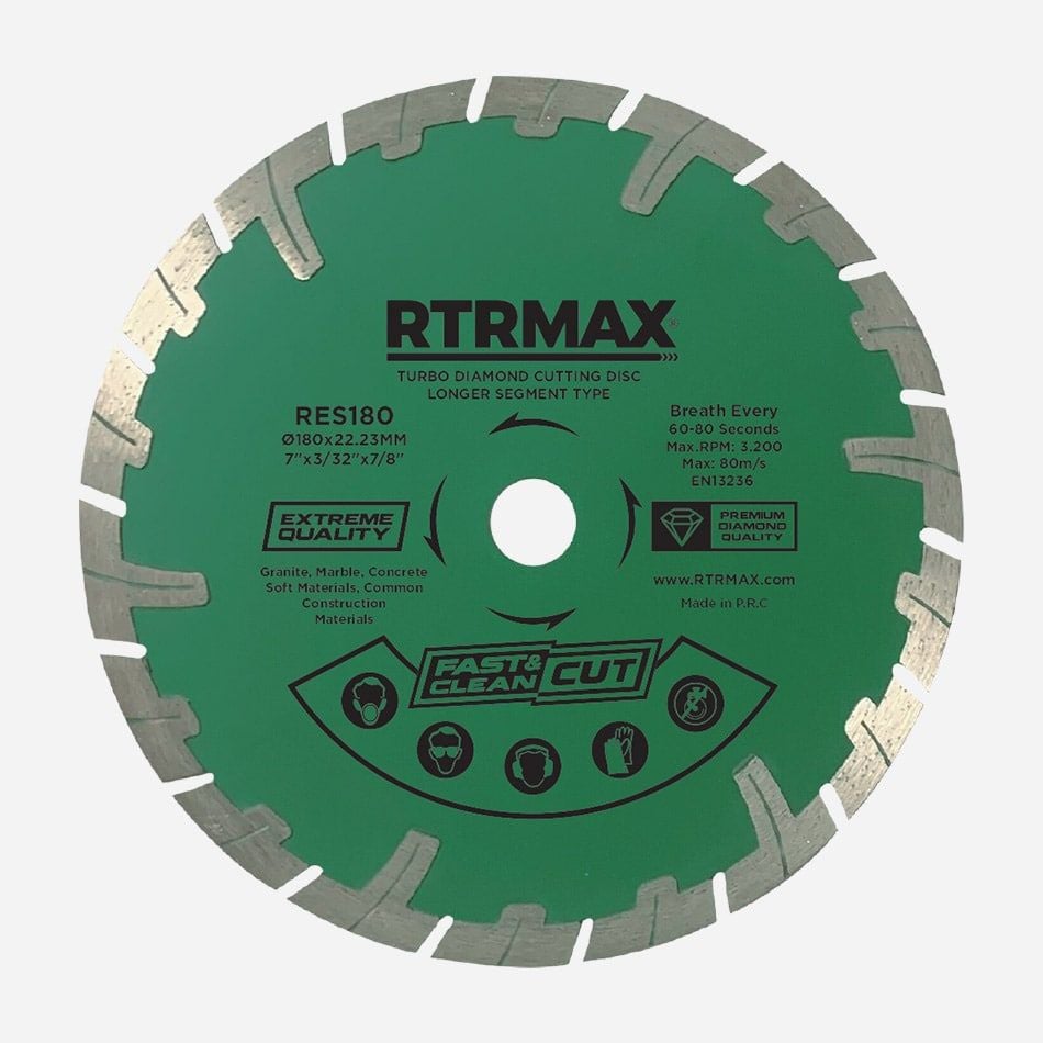 Rtrmax RES230 230 Turbo Elmas Testere Uzun Segmentli