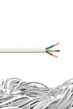 Öznur TTR Kablo 3x2,5 mm H05VV-F (NYMHY) Beyaz
