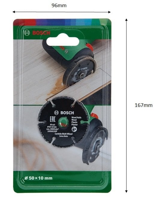 Bosch Çok Amaçlı Kesme Diski Carbide Multi Wheel 50x10 mm - 1600A01S5X
