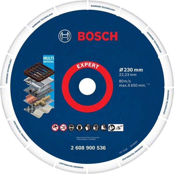 Bosch Metal Kesme Diski Diamond Metal Wheel 230x22,23 mm - 2608900536