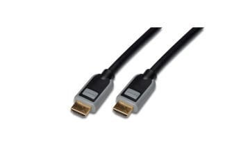 Assmann Digitus Hdmı High Speed Ethernet Bağlantı Kablosu (Hdmı 1.3), 1080P, Tip A Erkek - Tip A Erkek, 5 Mt, Cu, Awg30, 2X Zırhlı, Ul, Altın Kaplama, Siyah/Gri Renk