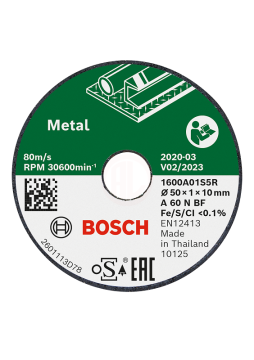 Bosch Metal Kesme Diski EasyCut Grind 50x10x1,0 mm (3 Adet) - 1600A01S5Y