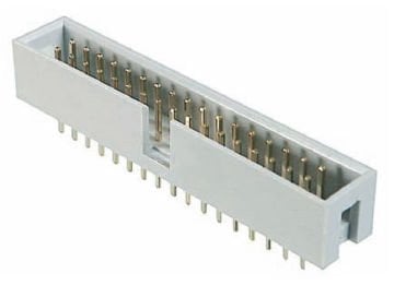 Assmann Pcb Konnektör 50 Pin Erkek Kilitsiz Düz, Header, 50 Contacts, Straight, Pitch 2.54Mm X 2.54Mm