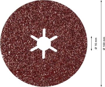 Bosch Seramik Fiber Zımpara Disk R781 Prisma 100 mm 36 Kum - 2608621788