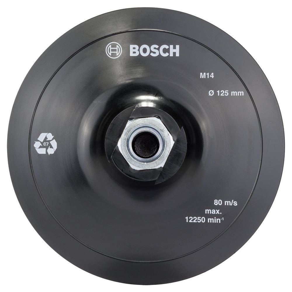 Bosch Zımpara Tabanı M14 Flanş Dişli Pıtraklı 125 mm - 2608601077