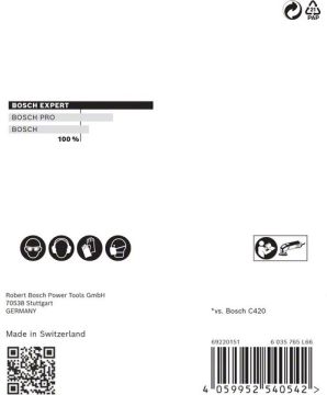 Bosch Ağ Zımpara Expert M480 93x93 mm 80 Kum (5 Adet) - 2608900716