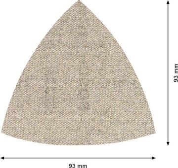 Bosch Ağ Zımpara Expert M480 93x93 mm 80 Kum (5 Adet) - 2608900716
