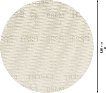 Bosch Ağ Zımpara Expert M480 Ø125 mm 220 Kum (5 Adet) - 2608900676