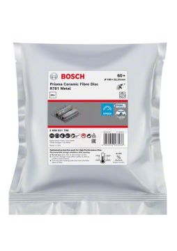 Bosch Seramik Fiber Zımpara Diski R781 Prisma 180x22,23 mm 60+ Kum - 2608621798