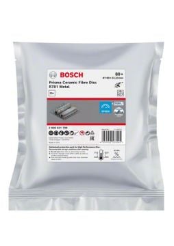 Bosch Seramik Fiber Zımpara Diski R781 Prisma 180x22,23 mm 80+ Kum - 2608621799