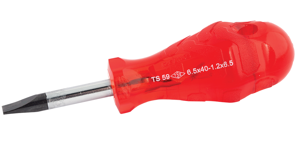 İzeltaş Düz Uçlu Topaç Tornavida Kraft Seri