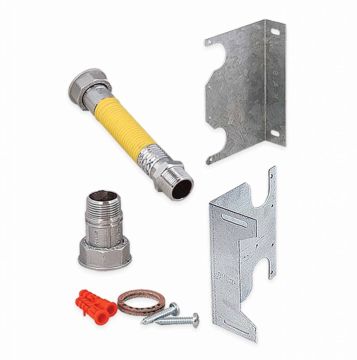 Kas 1 İnç Sayaç Fleks Seti-Makaronlu-Ön Bağlantı-Döküm Rakor-20 Cm-Ts13890