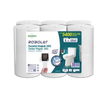 Rulopak Robolet Tuvalet Kağıdı 2 Katlı 3Xl 12 Li Paket