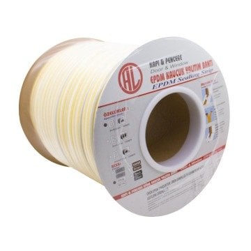 Al Epdm Kauçuk Kapı Pencere Bandı Beyaz Rulo - ALD96100B