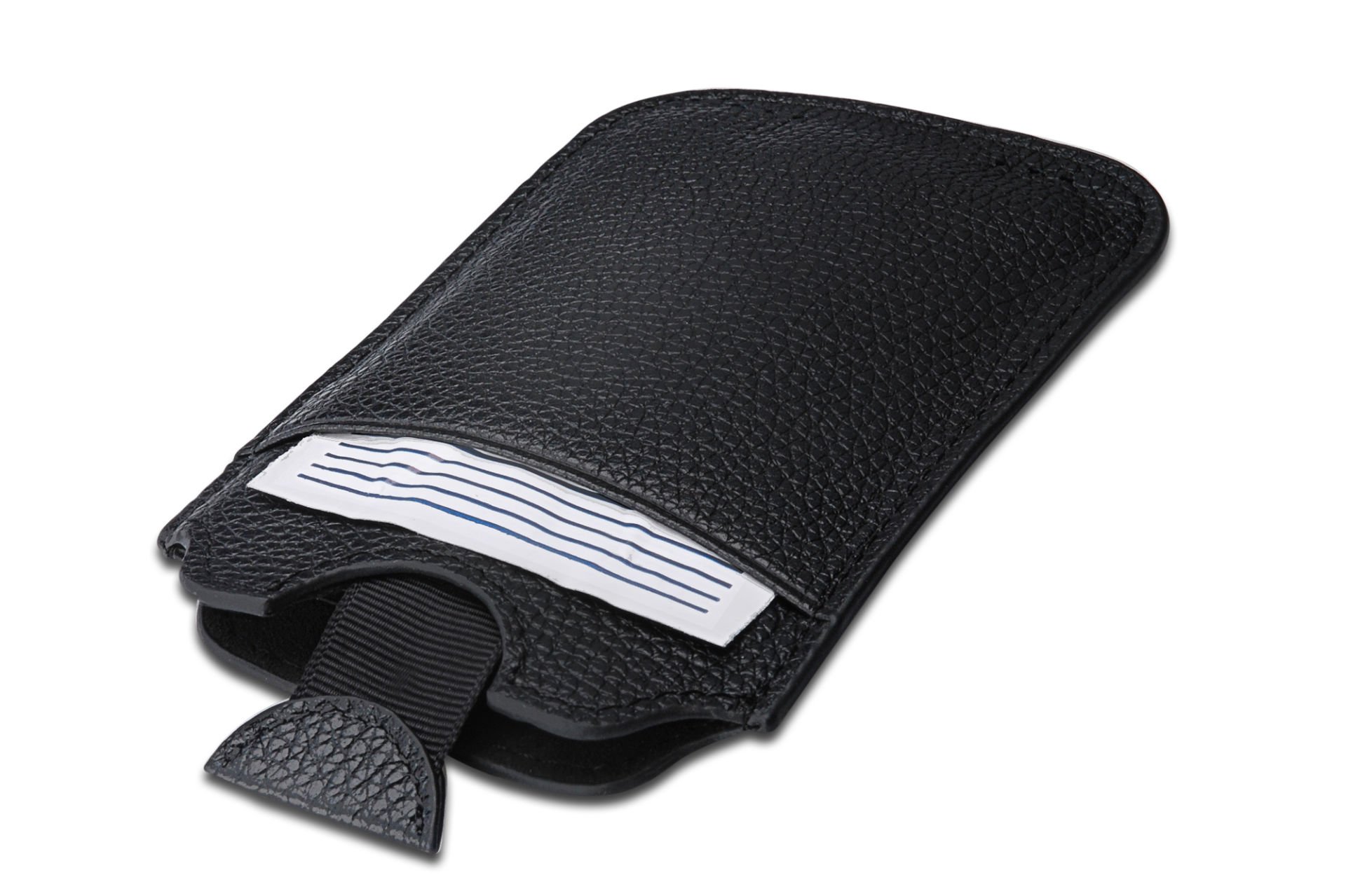 Assmann İphone 4 İpod Touch İçin Deri Kılıf, Siyah Renk, 12,5 Cm X 7,9Cm X 0,5Cm