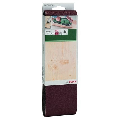Bosch Tank Zımpara Kağıdı 75x533 mm 100 Kum (3 Adet) - 2609256219
