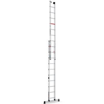Çağsan Smart Level İki Parçalı Sürgülü Alüminyum Merdiven 2x10 Basamaklı - PRO_2x10