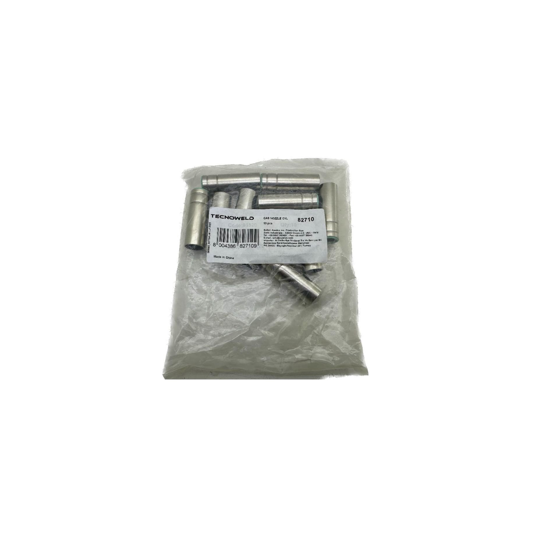 Tecnoweld GAS NOZZLE CYL x10pcs - TW