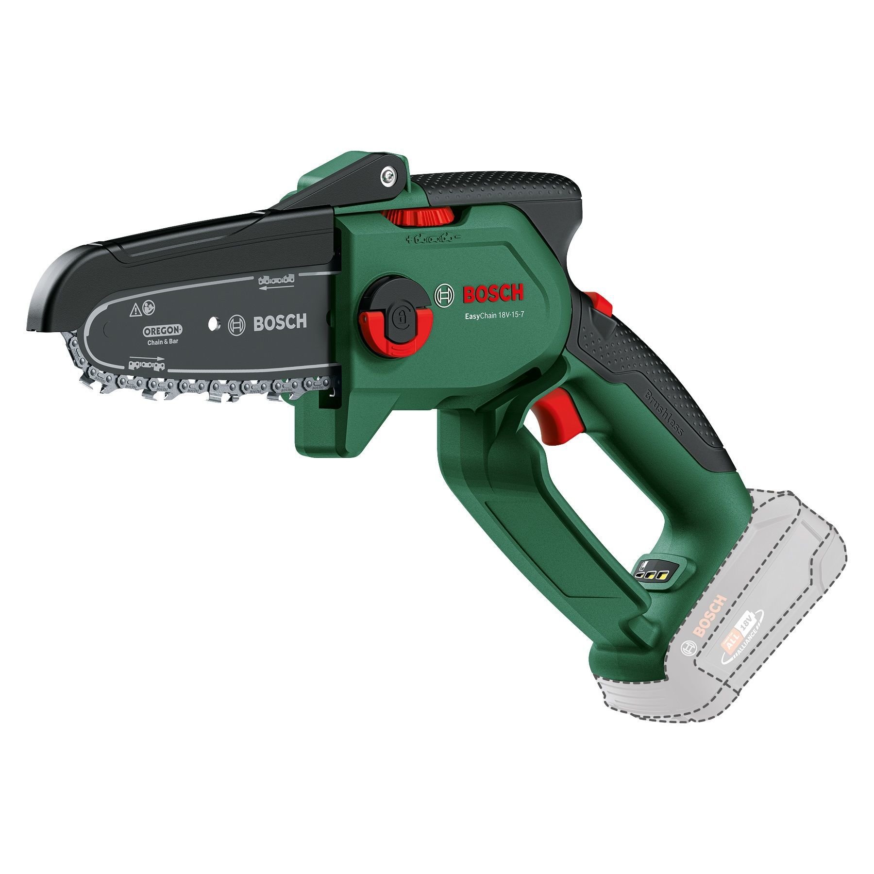 Bosch Akülü Testere Makinesi Easychain 18V-15-7 (Aküsüz) - 06008B8901