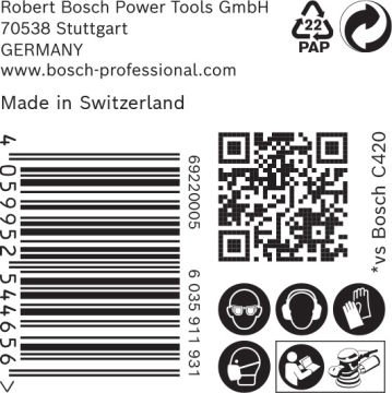 Bosch Expert Zımpara Kağıdı 93x186 120 Kum 8 Delikli 10 Lu Paket (2608901127) - 2608901127