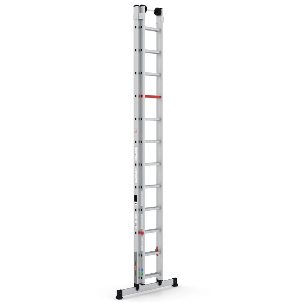 Çağsan Smart Level İki Parçalı Sürgülü Alüminyum Merdiven 2x14 Basamaklı - PRO_2x14