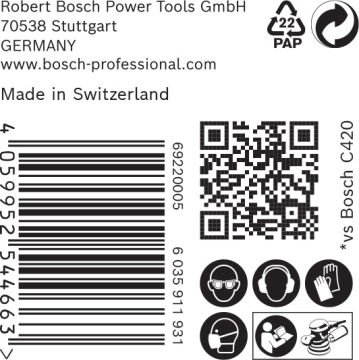 Bosch Expert Zımpara Kağıdı 93x186 120 Kum 8 Delikli 10 Lu Paket (2608901128) - 2608901128