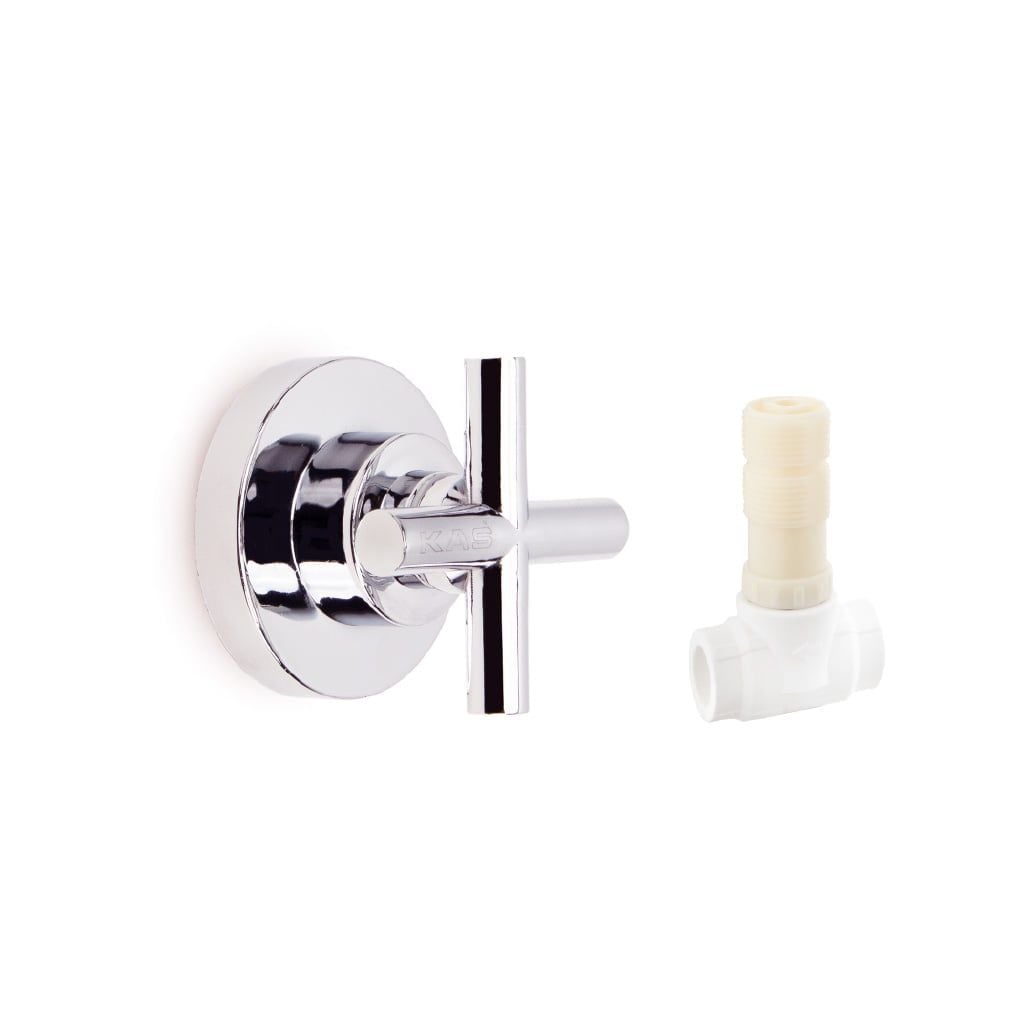 Kas 25 Lik Zamak Artı Volanlı Ankastre Ara Kesme Musluk