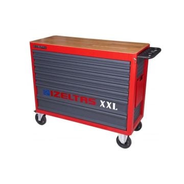 İzeltaş Takım Dolabı Ahşap Üst Tablalı XXL 7 Çekmeceli