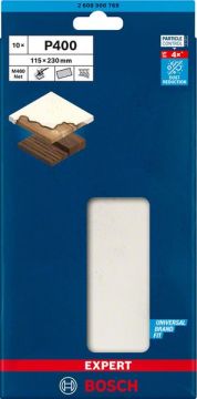 Bosch Ağ Zımpara Expert M480 115x230 mm 400 Kum (10 Adet) - 2608900769
