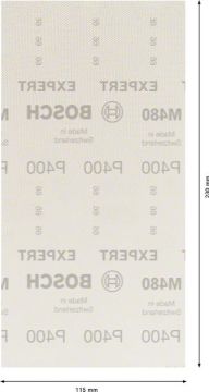 Bosch Ağ Zımpara Expert M480 115x230 mm 400 Kum (10 Adet) - 2608900769
