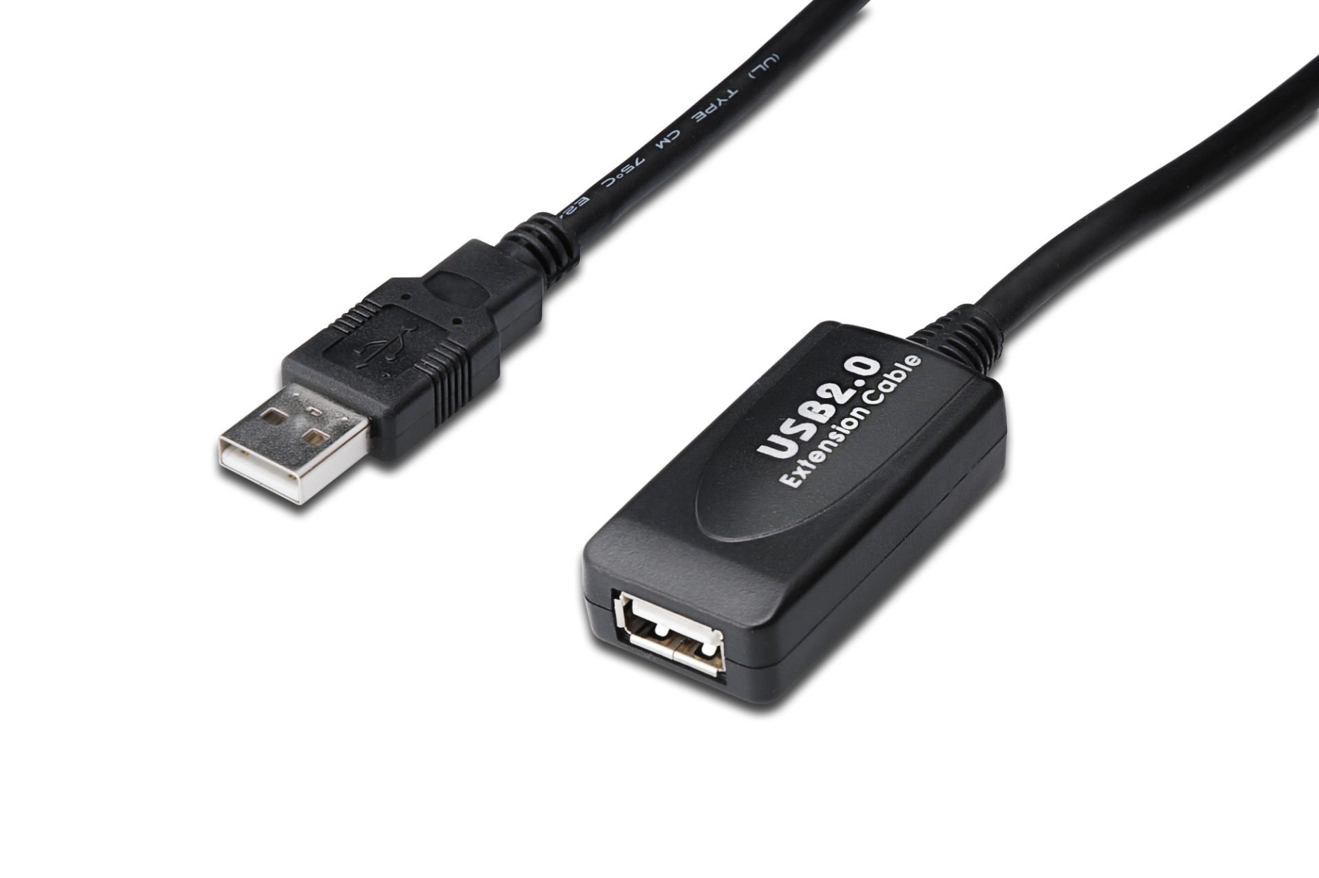 Assmann Usb 2.0 Repeater / Uzatma Kablosu, Usb A Erkek / A Dişi, 20 Mt