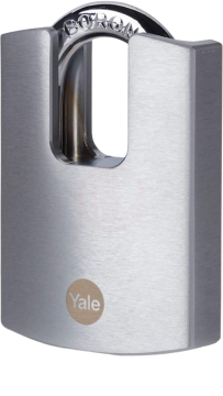Yale Kilit DMU Krom Kaplamalı Asma Kilit Muhafazalı 50 mm - Y122B/50/123/1