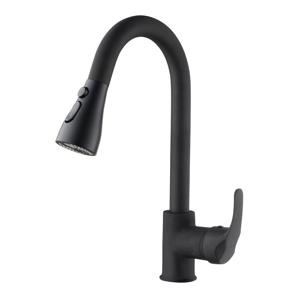 Kas Adonis İnç U İnç Spiralli Uzun Evye Armatürü - Nero