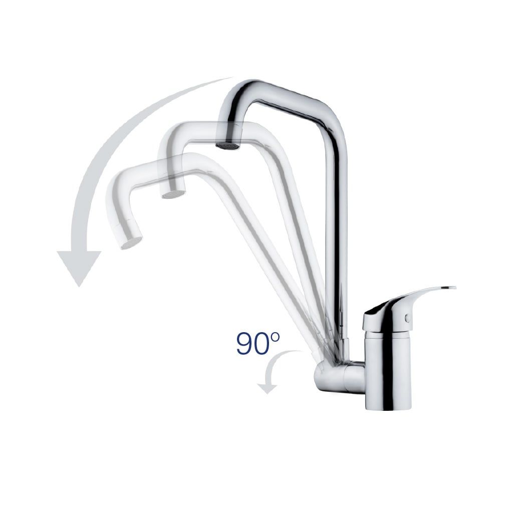 Kas Adonis Akrobat İnç L İnç Evye Arm. - Krom