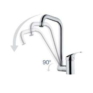 Kas Adonis Akrobat İnç L İnç Evye Arm. - Krom