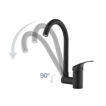 Kas Adonis Akrobat İnç U İnç Evye Arm. - Nero