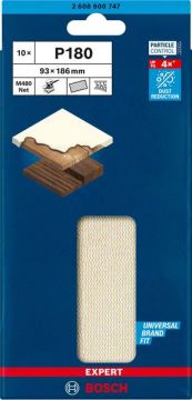 Bosch Ağ Zımpara Expert M480 93x186 mm 180 Kum (10 Adet) - 2608900747