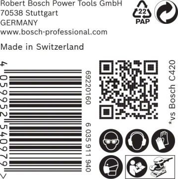 Bosch Ağ Zımpara Expert M480 93x186 mm 320 Kum (50 Adet) - 2608900759