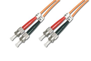 Assmann Digitus St-St Fiber Optik Patch Kablo, 2 Mt, Multimode, Duplex, 50/125