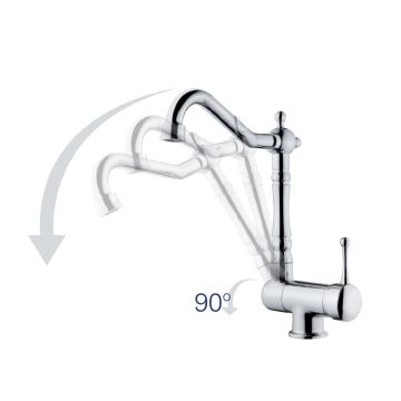 Kas Antik Klasik Evye Arm. - Pencere Önü - Krom