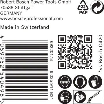 Bosch Ağ Zımpara Expert M480 Ø225 mm 180 Kum (25 Adet) Alçıpan - 2608900711