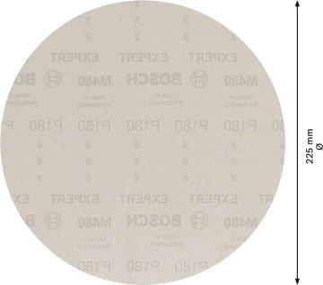 Bosch Ağ Zımpara Expert M480 Ø225 mm 180 Kum (25 Adet) Alçıpan - 2608900711