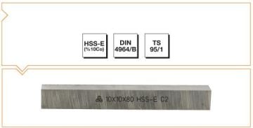 Makine Takım Kare Kesitli Torna Kalemi Hss-E Dın 4964/B 12X12X160 Mm